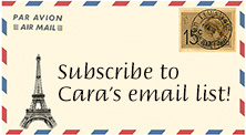 Subscribe to Cara's email list!